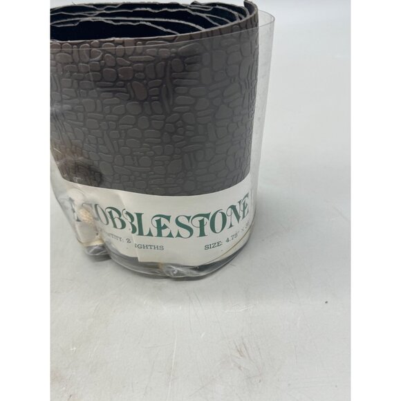 Village Cobblestone Mat With Moss Set 2 Lengths PVC Resin 4.75" Wide READ - Picture 5 of 6